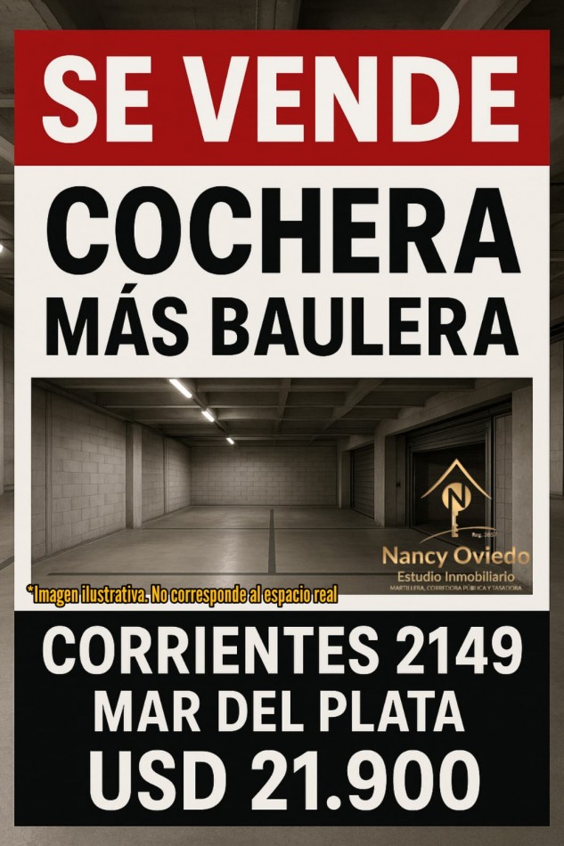 VENTA COCHERA MAS BAULERA EN PLAZA COLON