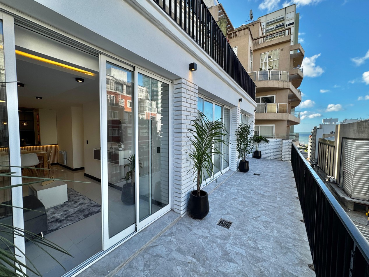 DEPARTAMENTO 4 AMBIENTES EXTERNO CON BALCON TERRAZA, A 250 MTS. DE LA PLAYA PUNTA IGLESIAS
