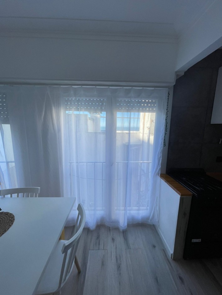 DEPARTAMENTO 2 AMBIENTES AL CONTRAFRENTE CON BALCON FRANCES Y VISTA PARCIAL AL MAR