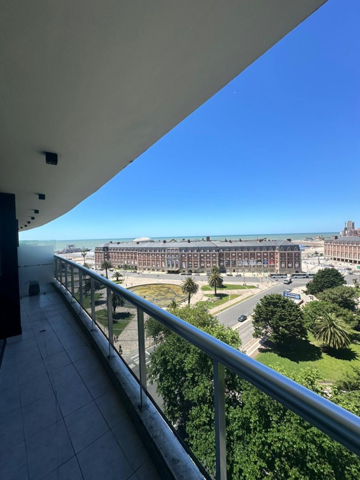 DEPARTAMENTO 2 AMBIENTES CON VISTA PLENA AL MAR Y A PLAZA COLON