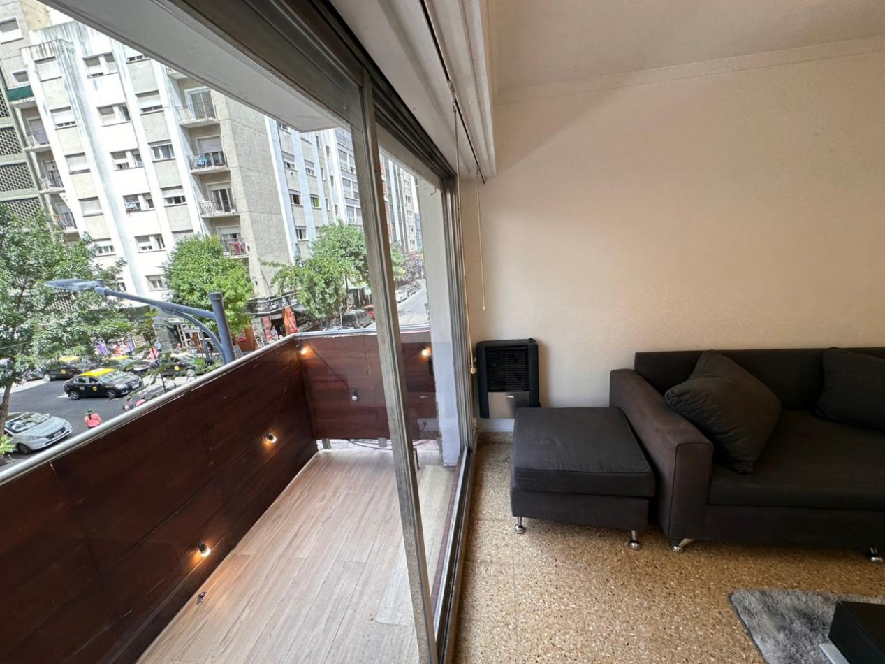 DEPARTAMENTO 3 AMBIENTES EXTERNO CON BALCON A LA CALLE EN EL CENTRO