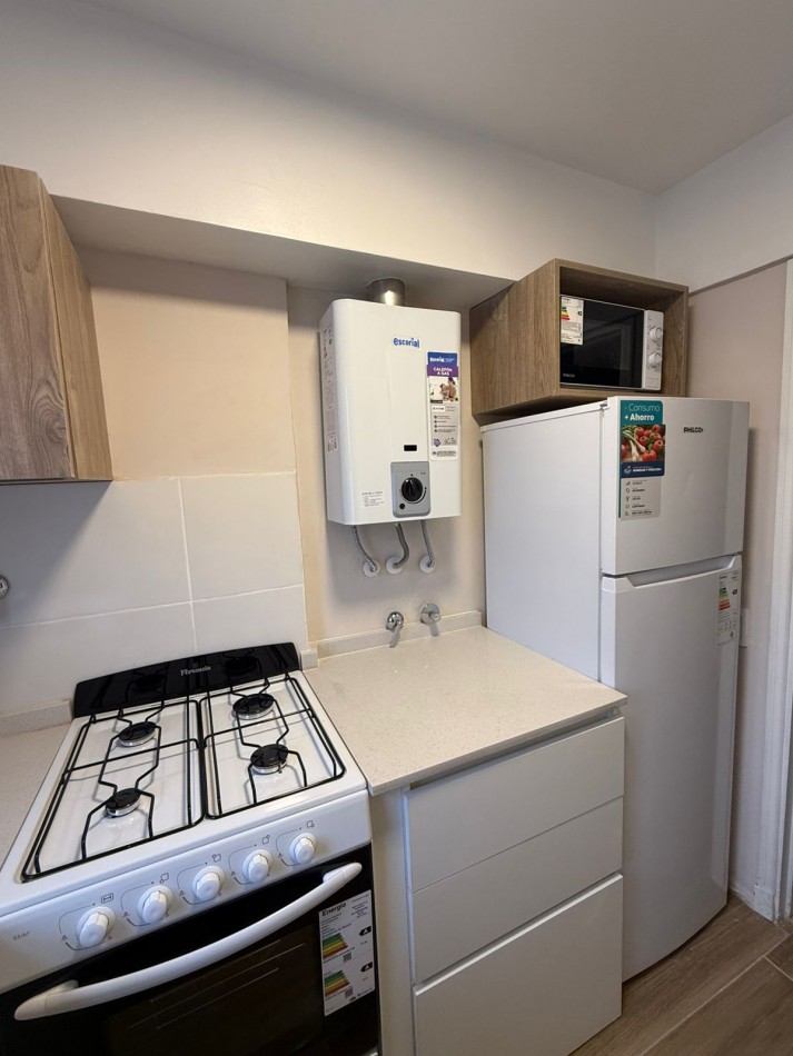 DEPARTAMENTO 1 AMBIENTE CON BALCON A LA CALLE Y VISTA LATERAL A PLAZA MITRE