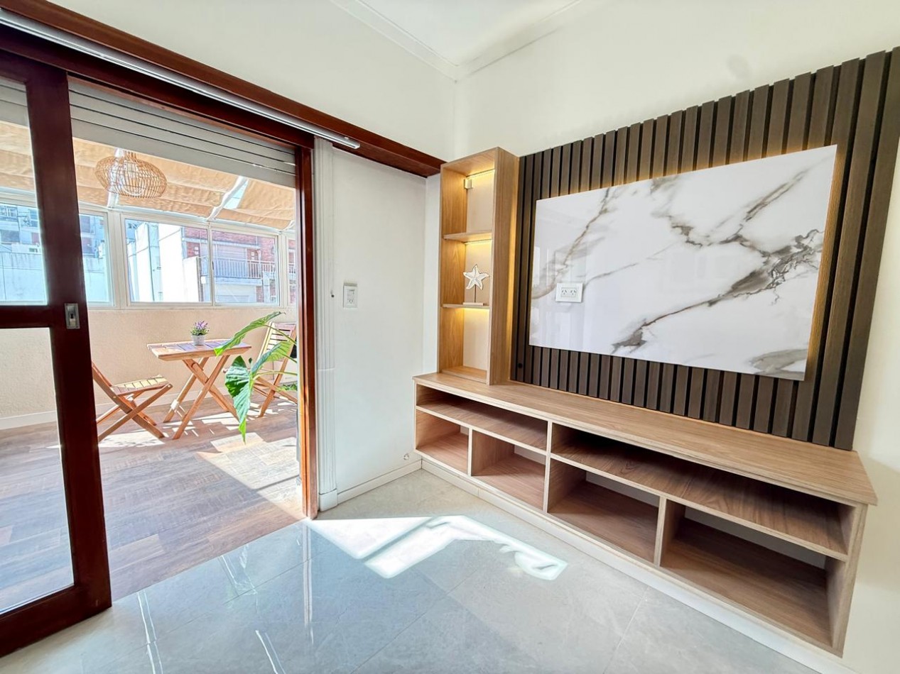 DEPARTAMENTO 3 AMBIENTES A LA CALLE C BALCON TERRAZA TIPO JARDIN DE INVIERNO