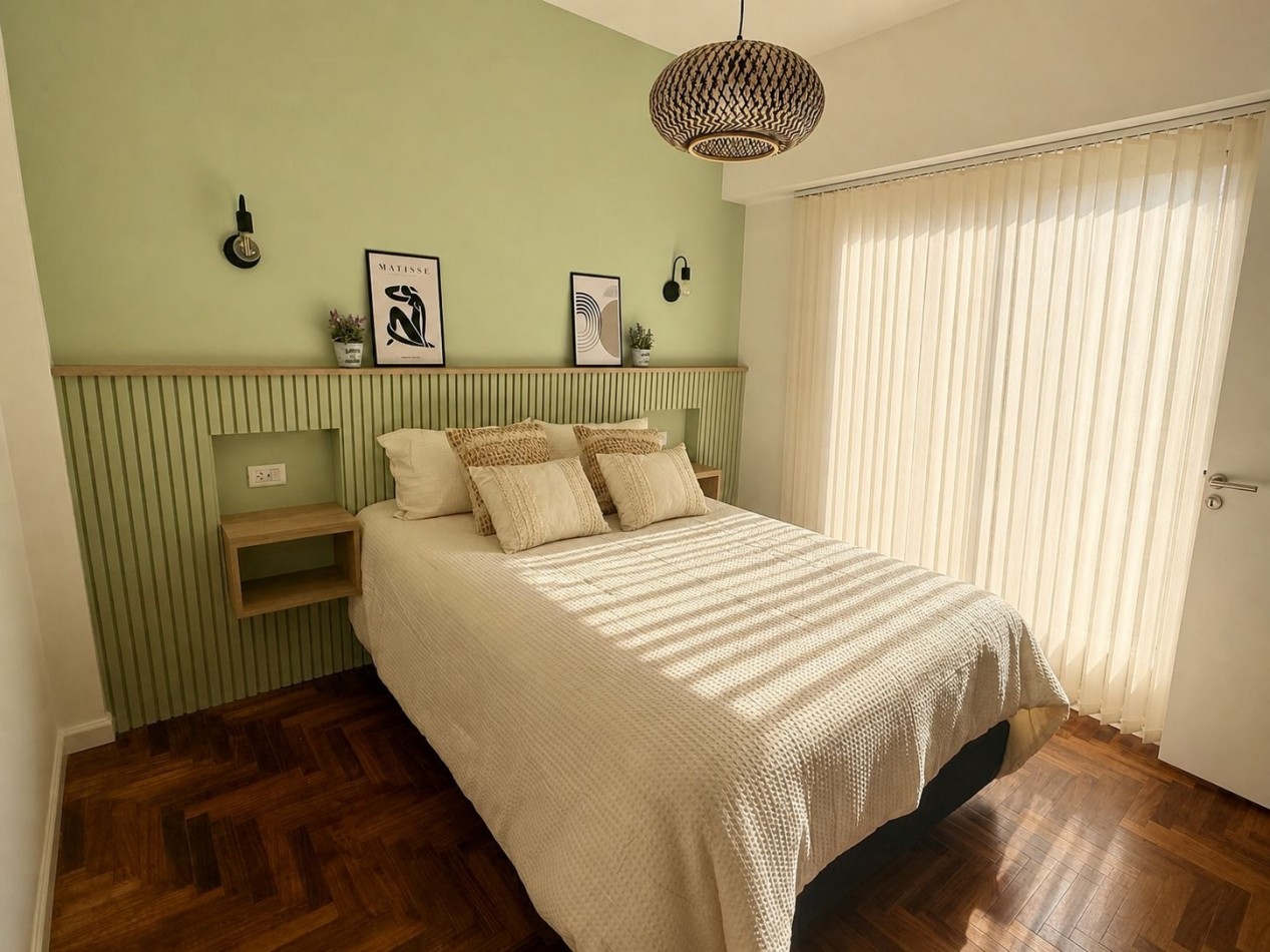 DEPARTAMENTO 3 AMBIENTES CON DEPENDENCIA AL LATERAL ABIERTO EN PLAZA COLON