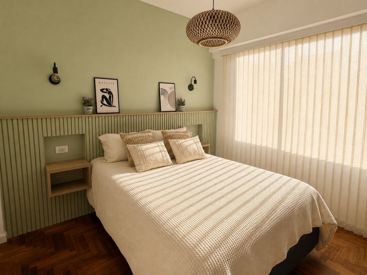 DEPARTAMENTO 3 AMBIENTES CON DEPENDENCIA AL LATERAL ABIERTO EN PLAZA COLON