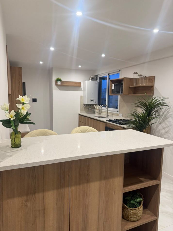 DEPARTAMENTO 3 AMBIENTES CON BALCON CORRIDO A LA CALLE Y COCHERA EN ALDREY