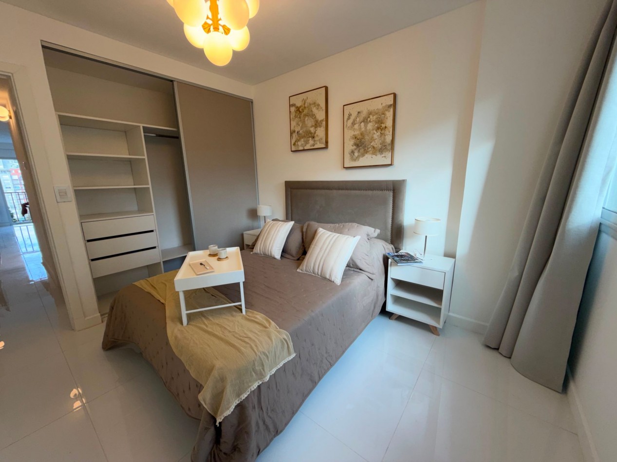 DEPARTAMENTO 2 AMB A LA CALLE CON BALCON FRANCES Y VISTA AL MAR EN EDIFICIO EDEN. VENDE Y PERMUTA