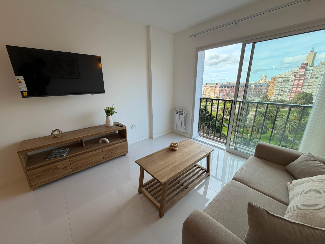 DEPARTAMENTO 2 AMB A LA CALLE CON BALCON FRANCES Y VISTA AL MAR EN EDIFICIO EDEN. VENDE Y PERMUTA
