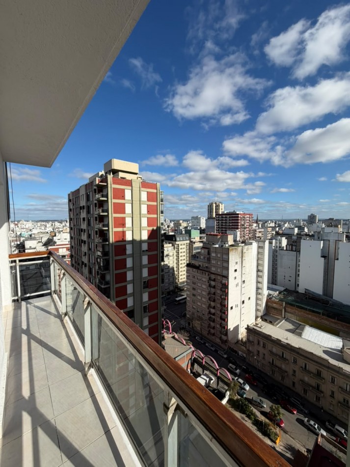 DEPARTAMENTO 2 AMBIENTES CON BALCON, COCHERA Y VISTA PANORAMICA AL MAR Y LAS SIERRAS EN PUNTA IGLESIA
