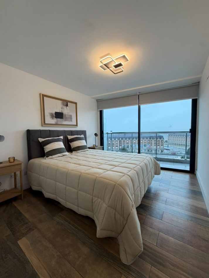 DEPARTAMENTO 2 AMBIENTES CON VISTA PLENA AL MAR Y A PLAZA COLON