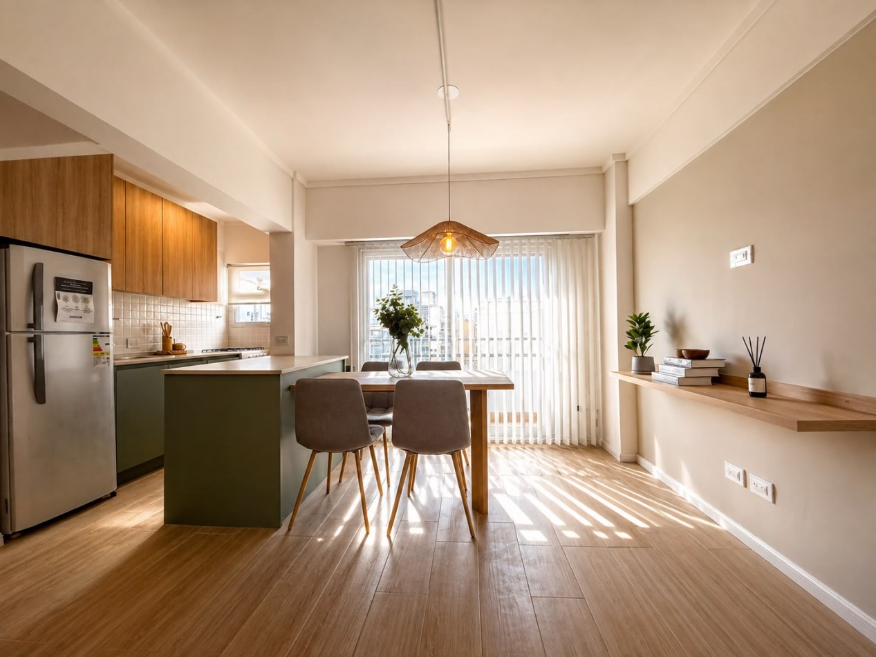DEPARTAMENTO 1 AMBIENTE TOTALMENTE RECICLADO A LA CALLE CON BALCON SALIENTE EN ALDREY