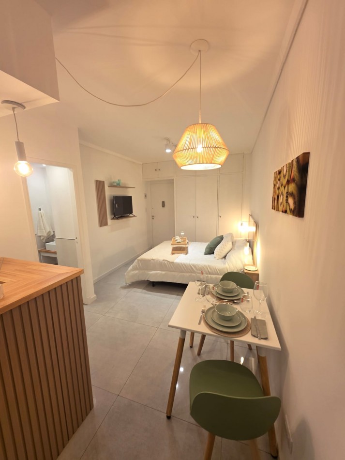 DEPARTAMENTO 1 AMBIENTE EXTERNO CON BALCON SALIENTE EN PLAZA COLON