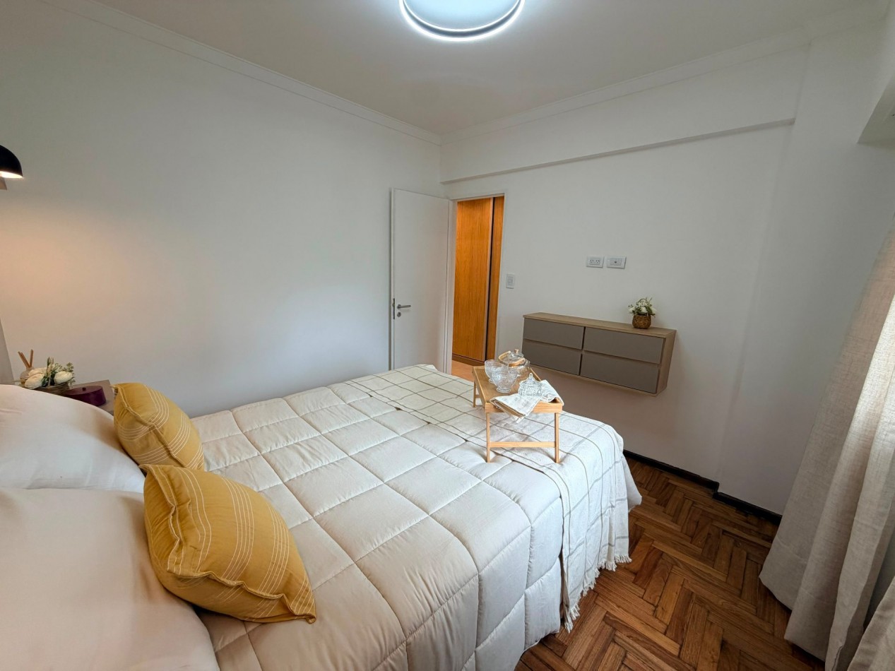 DEPARTAMENTO 3 AMBIENTES A LA CALLE CON BALCON FRANCES, A 150 MTS DE LA PLAYA