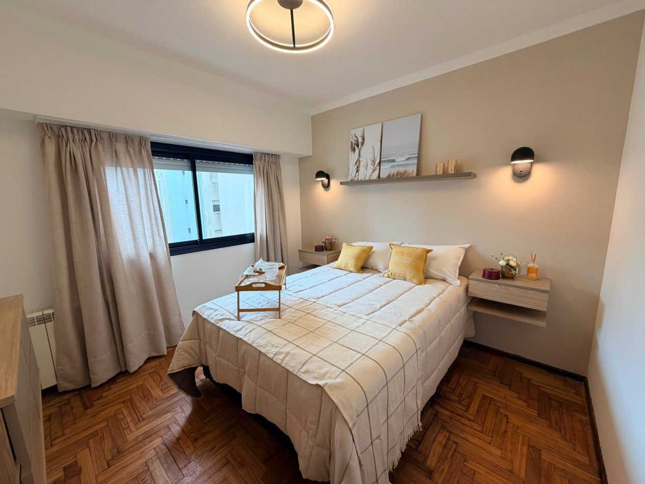 DEPARTAMENTO 3 AMBIENTES A LA CALLE CON BALCON FRANCES, A 150 MTS DE LA PLAYA