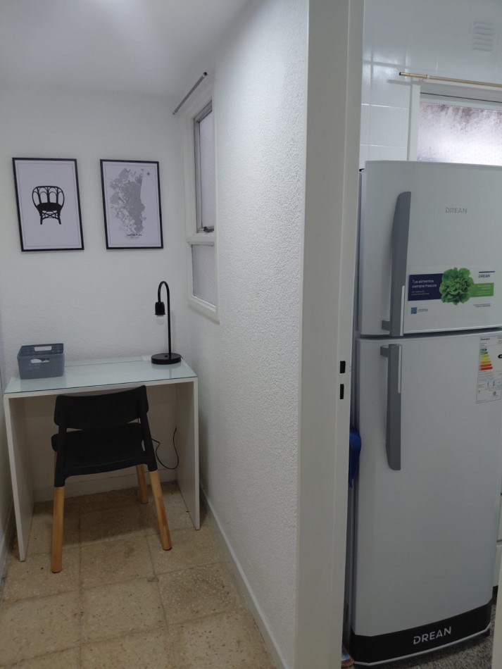 DEPARTAMENTO 1 AMB AL CONTRAFRENTE INTERNO MAS ESPACIO DE ESCRITORIO. APTO CREDITO
