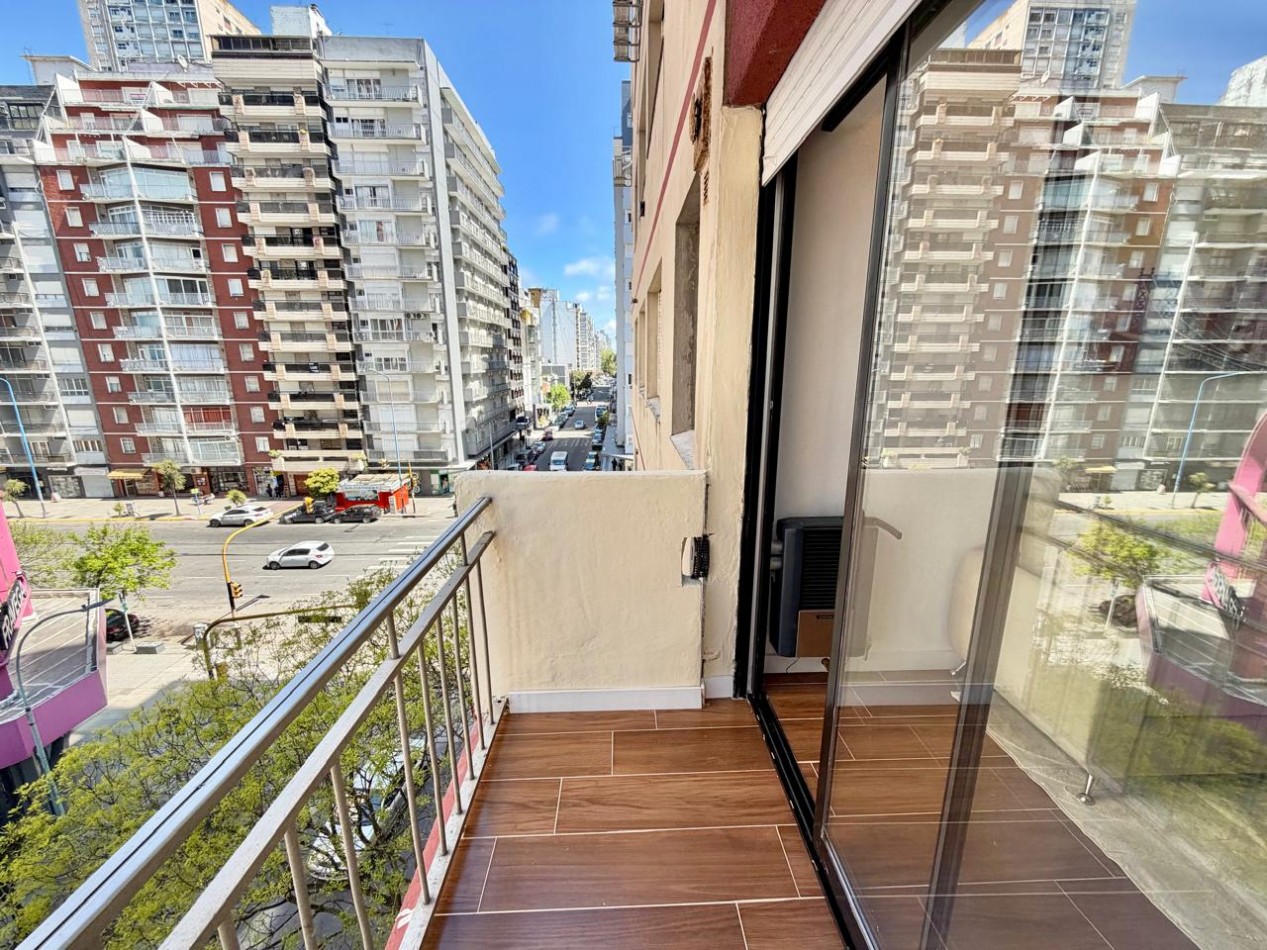 DEPARTAMENTO 2 AMBIENTES EXTERNO CON BALCON SALIENTE EN PUNTA IGLESIA
