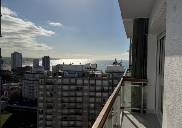 DEPARTAMENTO 2 AMBIENTES CON BALCON, COCHERA Y VISTA PANORAMICA AL MAR Y LAS SIERRAS EN PUNTA IGLESIA